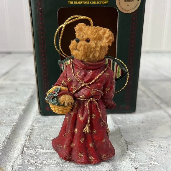 Boyds Bears Longaberger Exclusive Crystal Angelfrost Bearstone Christmas Ornamen - Picture 3 of 11